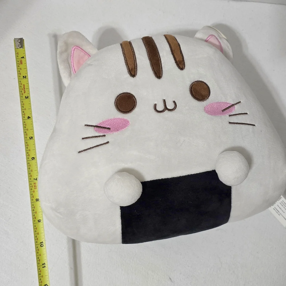 NWT ABC Plush Onigiri Rice Ball Cat Plush Stuffed Animal 
